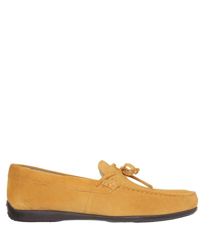 geox men's u ascanio mustard moccasins