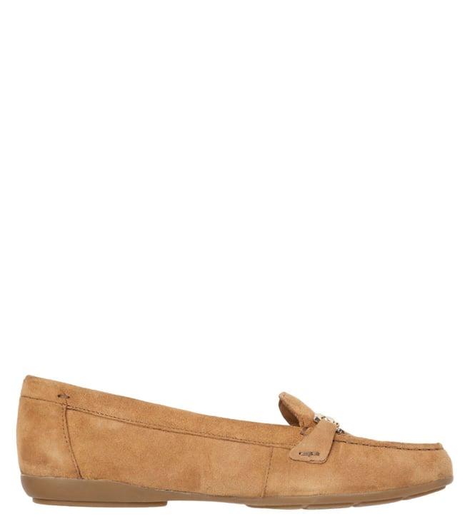 geox women's d annytah camel loafers