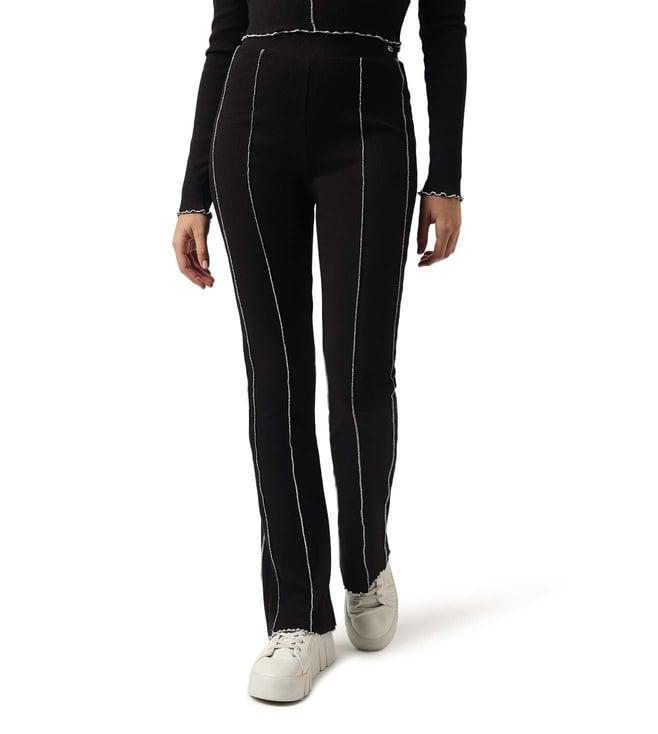 tommy hilfiger black regular fit trousers