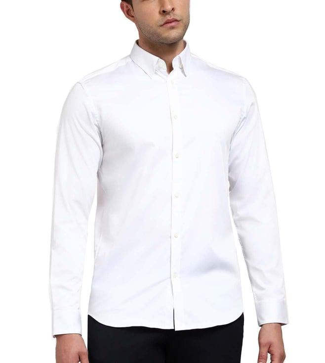 selected homme white slim fit shirt