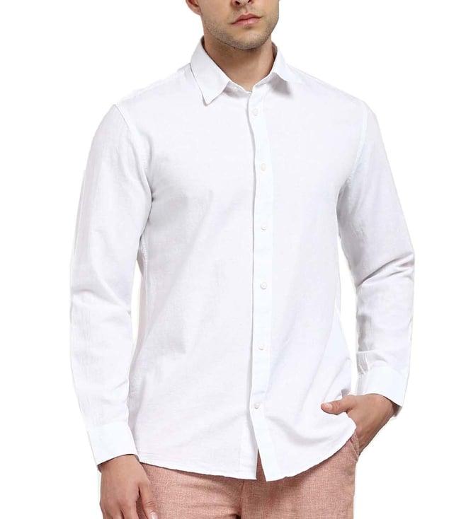 selected homme white regular fit shirt