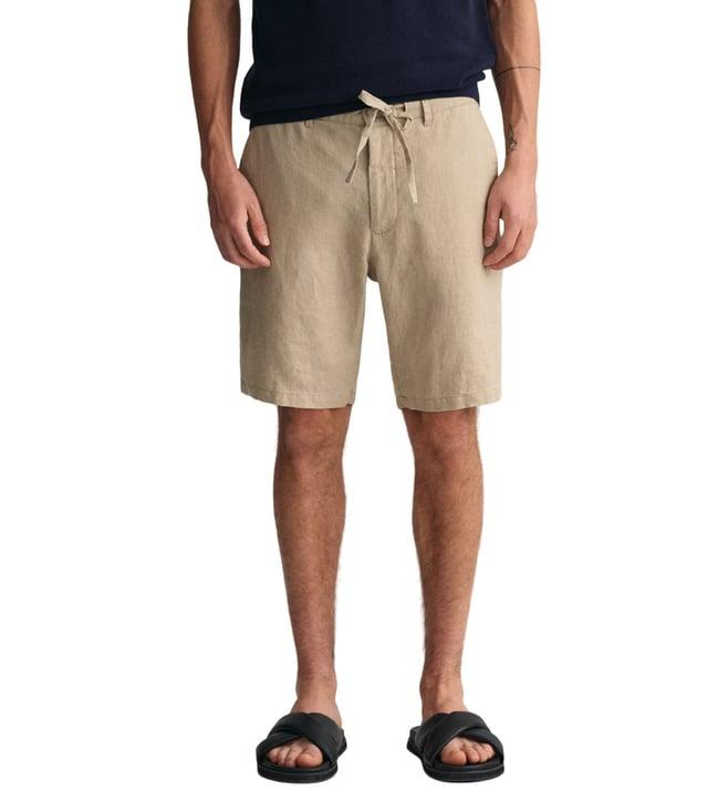 gant beige relaxed fit shorts