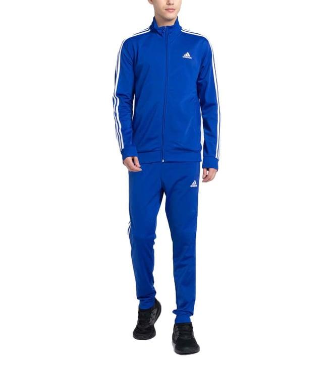 adidas blue logo regular fit tracksuits