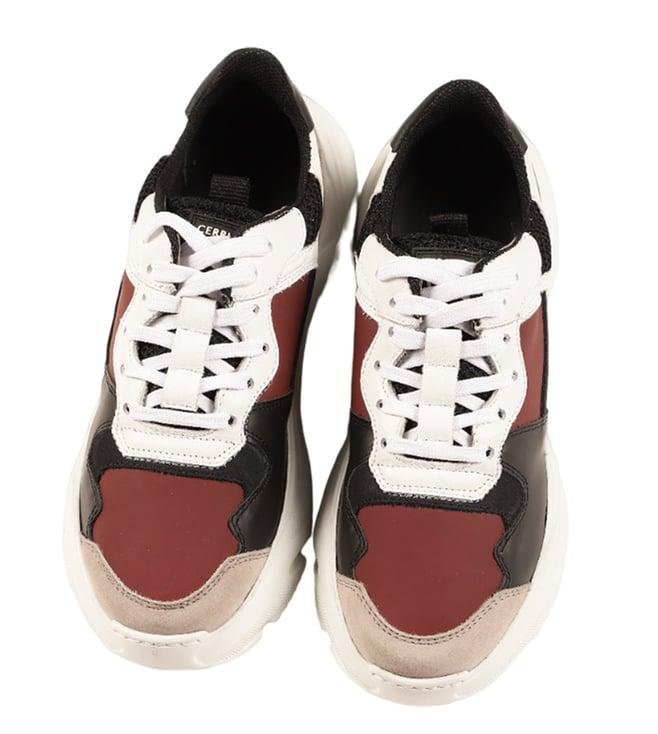 cerruti 1881 women's burgundy sneakers