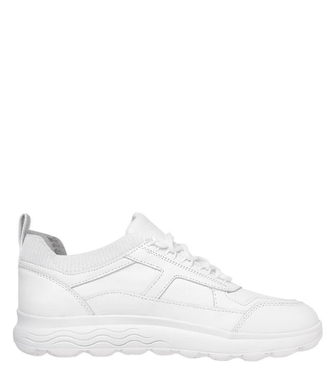 geox men's u spherica white sneakers