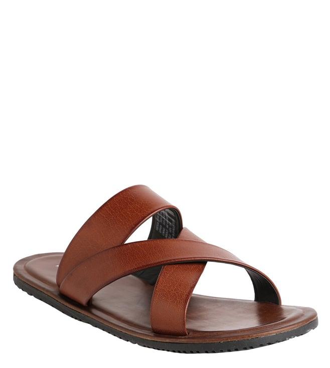 aldo men's zahir220 tan cross strap sandals