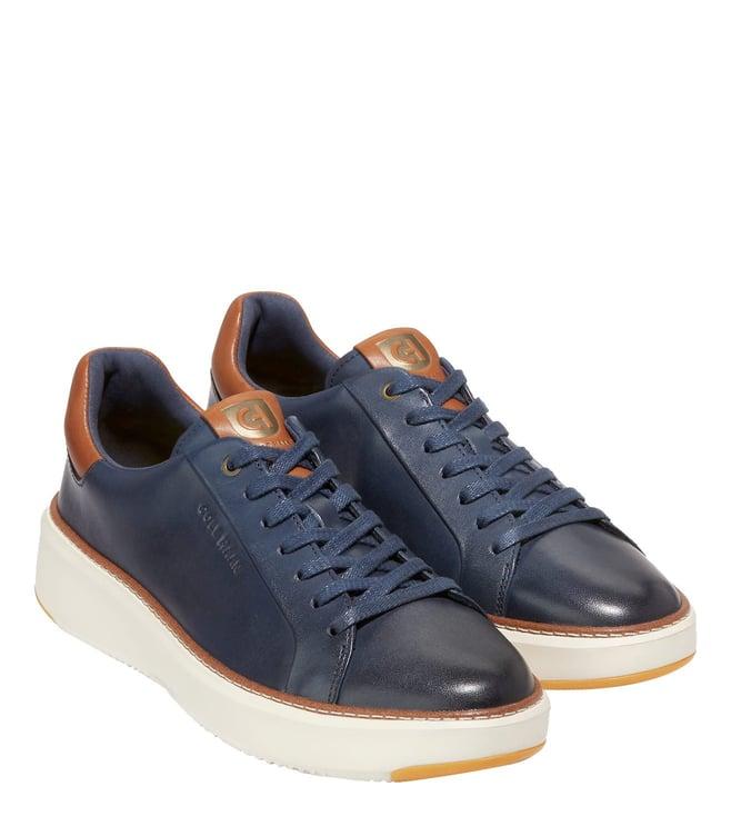 cole haan men's grandpro topspin navy sneakers