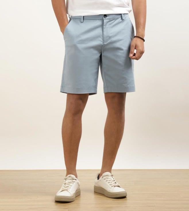 andamen blue men's casual shorts - regular fit