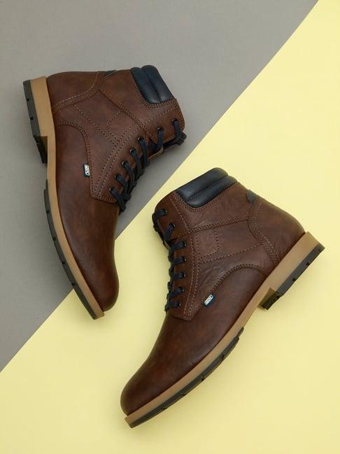 id men's brown casual boots