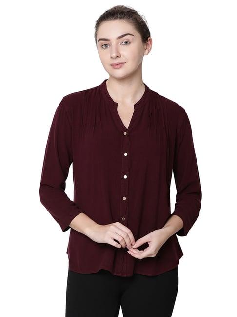 identiti wine regular fit shirt