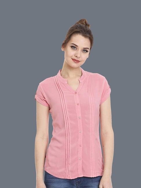 identiti pink regular fit shirt