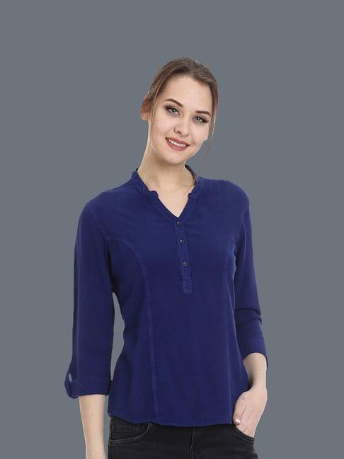 identiti blue a-line top