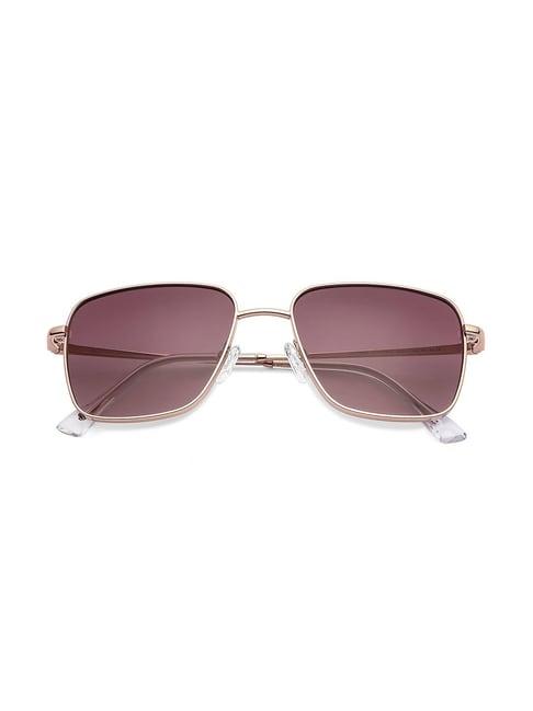 john jacobs 147671 purple uv protected square sunglasses