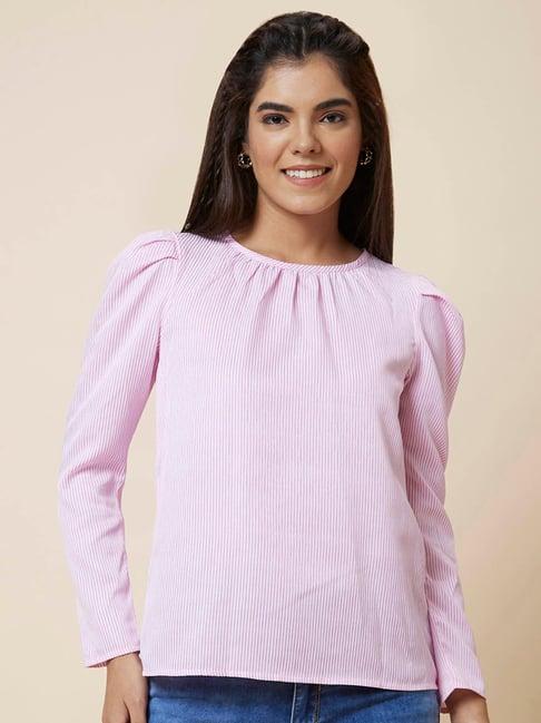 globus pink printed top