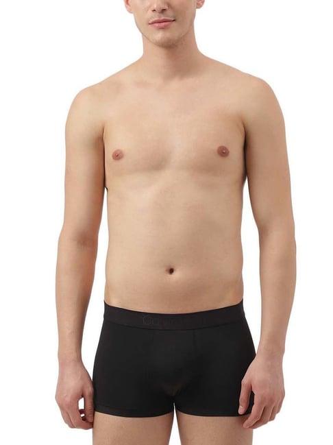 calvin klein underwear black regular fit trunks