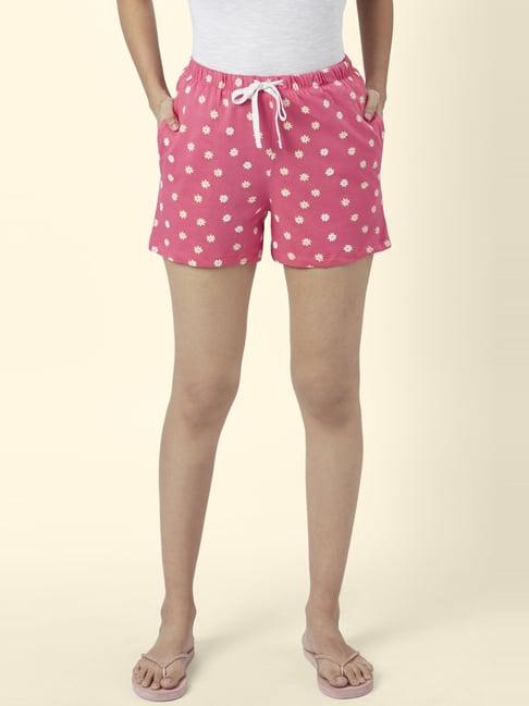 dreamz by pantaloons pink cotton printed shorts