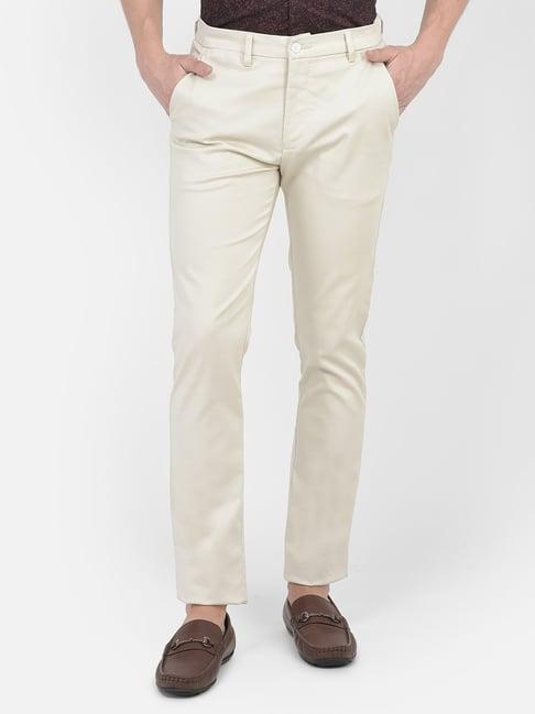 crimsoune club cream slim fit trouser