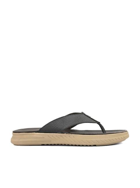 alberto torresi men's black thong sandals