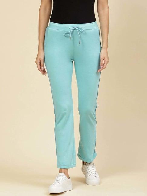 monte carlo blue mid rise track pants