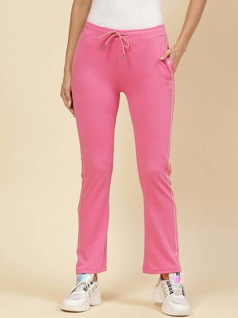 monte carlo pink striped track pants