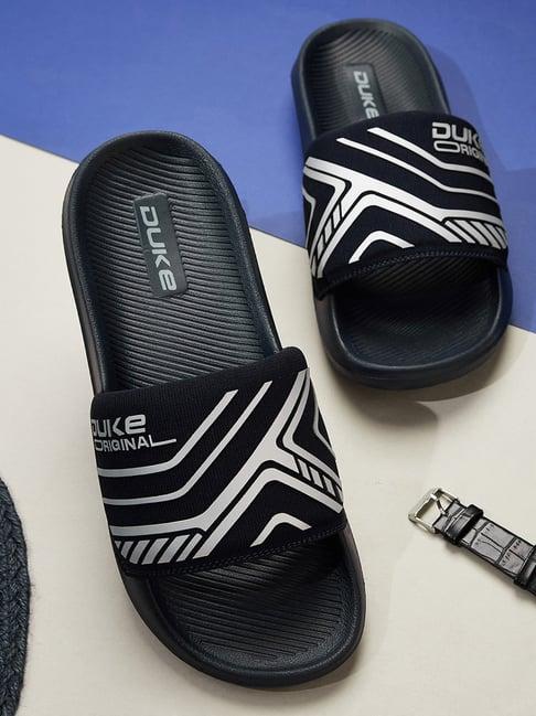 duke men's navy slides