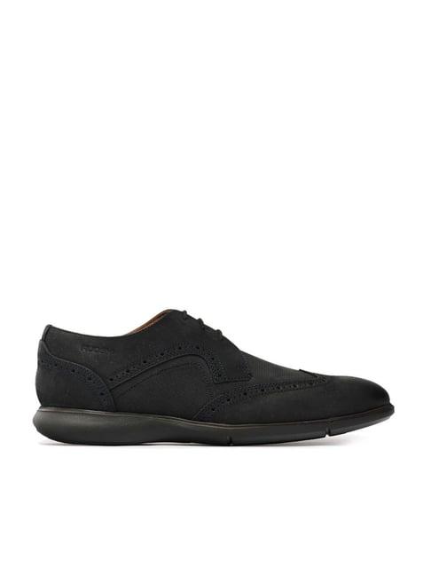 ruosh men's black brogue shoes