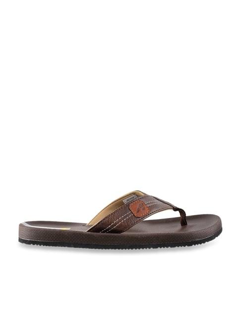 activ by mochi men's brown flip flops