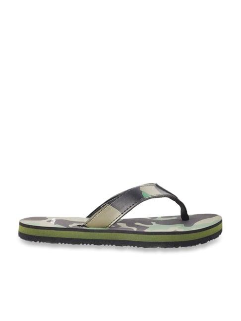 activ by mochi men's green flip flops