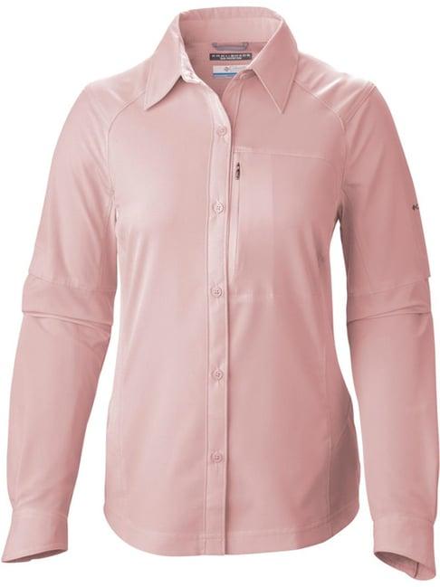 columbia peach regular fit shirt