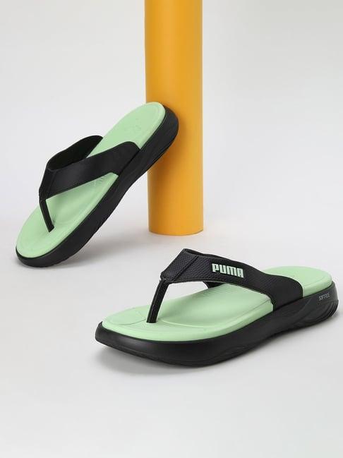 puma men's nebula black flip flops