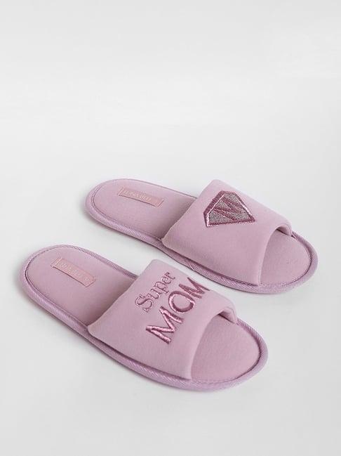 luna blu by westside blush pink slides