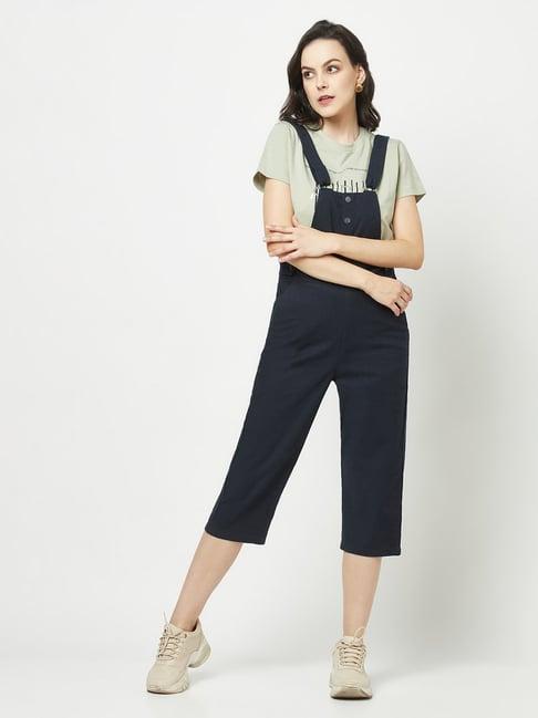 crimsoune club navy cotton dungaree