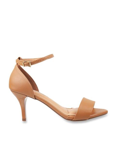 da vinchi by metro women's camel ankle strap stilettos