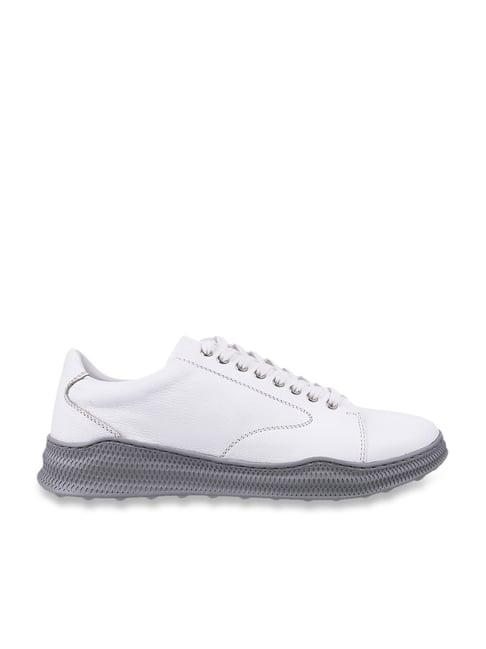 metro men's white casual sneakers