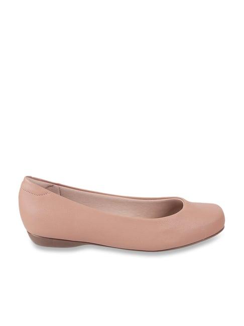 j. fontini by mochi women's peach flat ballets