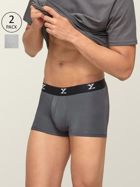 xyxx grey trunks - pack of 2