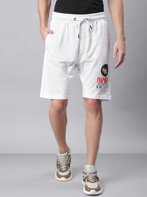 free authority nasa printed regular fit shorts