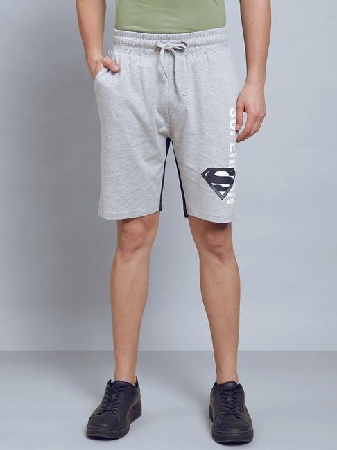 free authority superman printed regular fit shorts