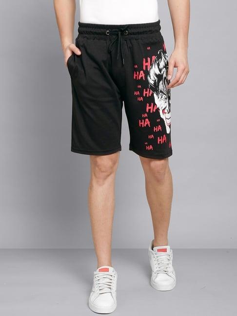 free authority joker printed regular fit shorts