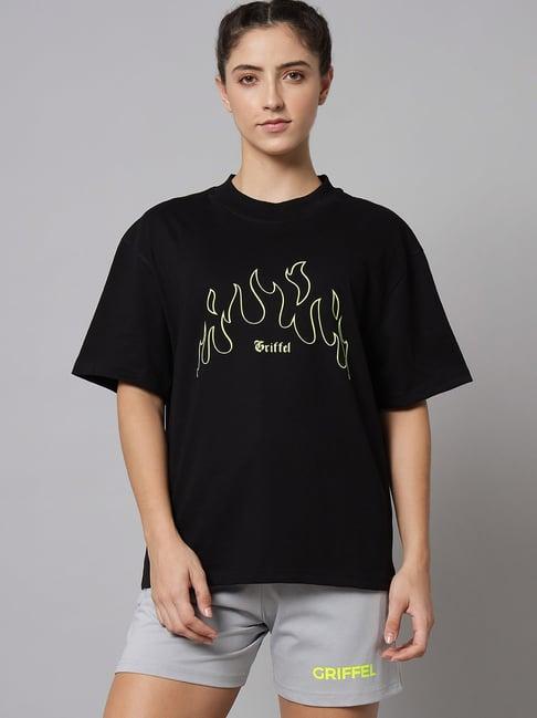 griffel black printed t-shirt