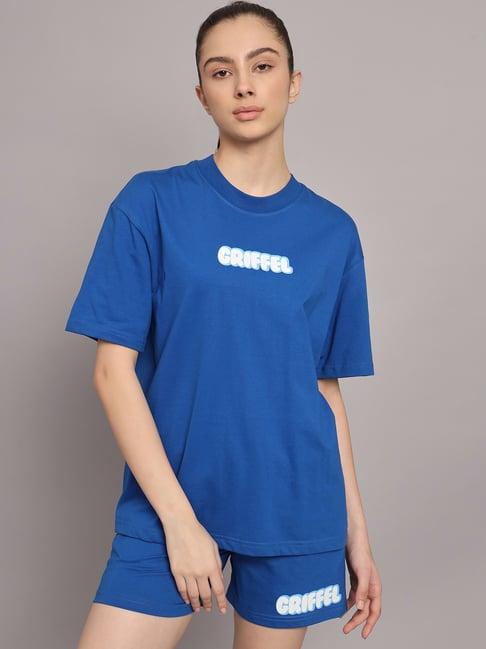 griffel blue printed t-shirt