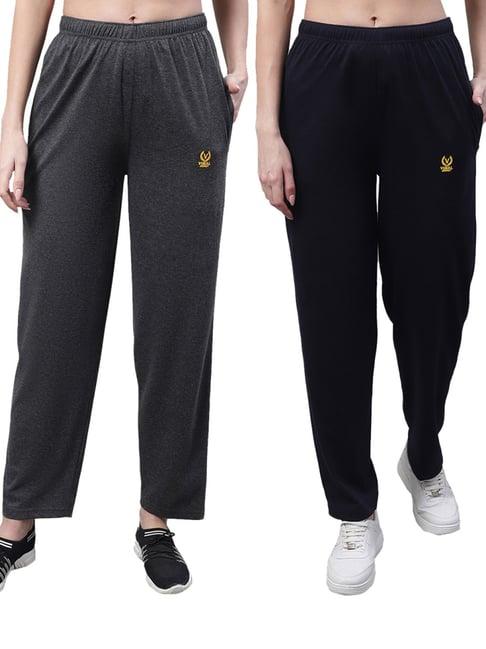 vimal jonney black cotton track pants - pack of 2