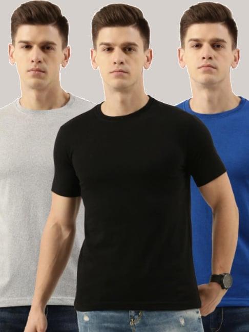 bene kleed multicolor regular fit crew t-shirt - pack of 3