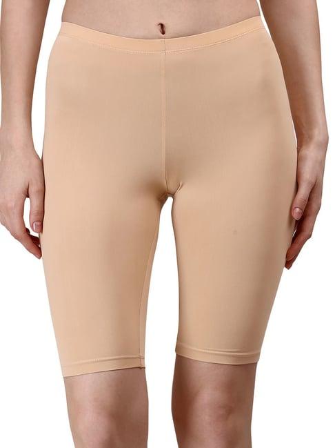 soie beige cycling shorts