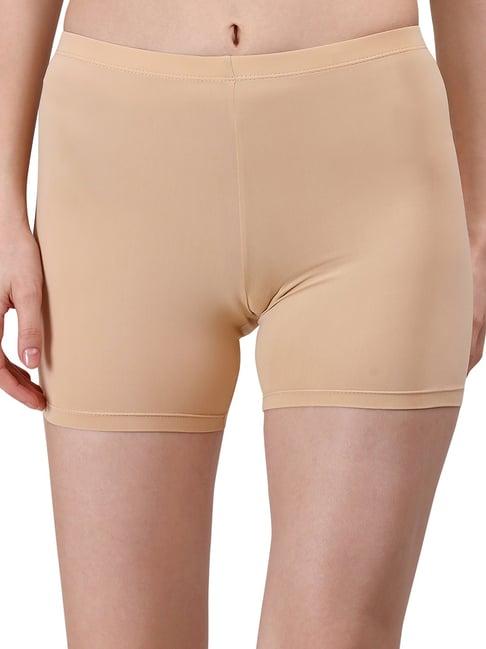 soie beige cycling shorts