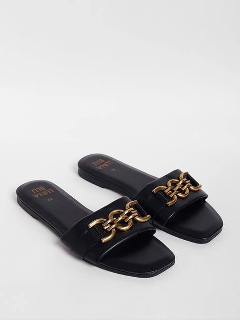 luna blu by westside black sandals