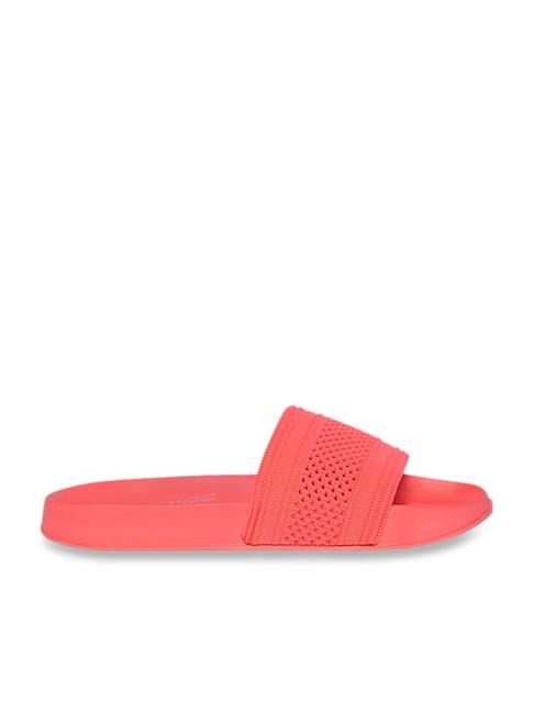 forever glam by pantaloons women's pink slides