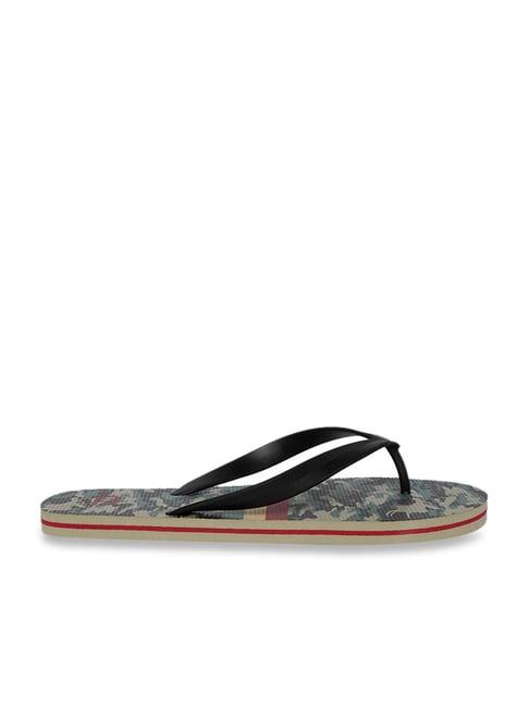 ajile by pantaloons men's black flip flops