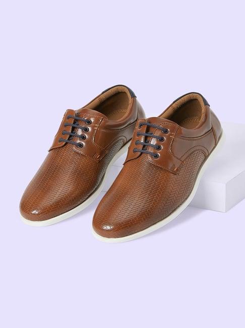 byford by pantaloons men's tan derby shoes