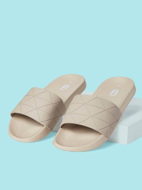 ajile by pantaloons men's beige slides